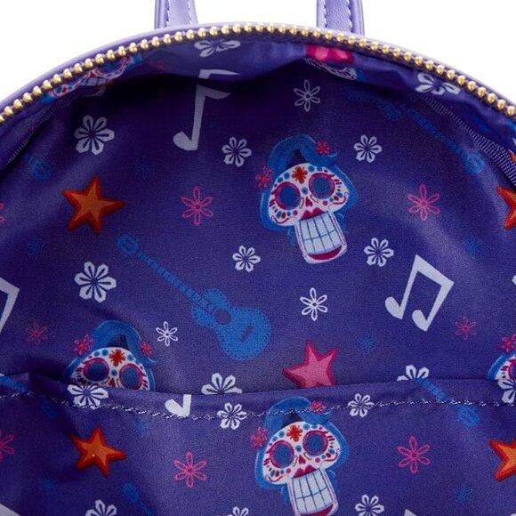 NWT Loungefly Pixar Moments Miguel and Hector Performance MINI Backpack - Picture 3 of 8